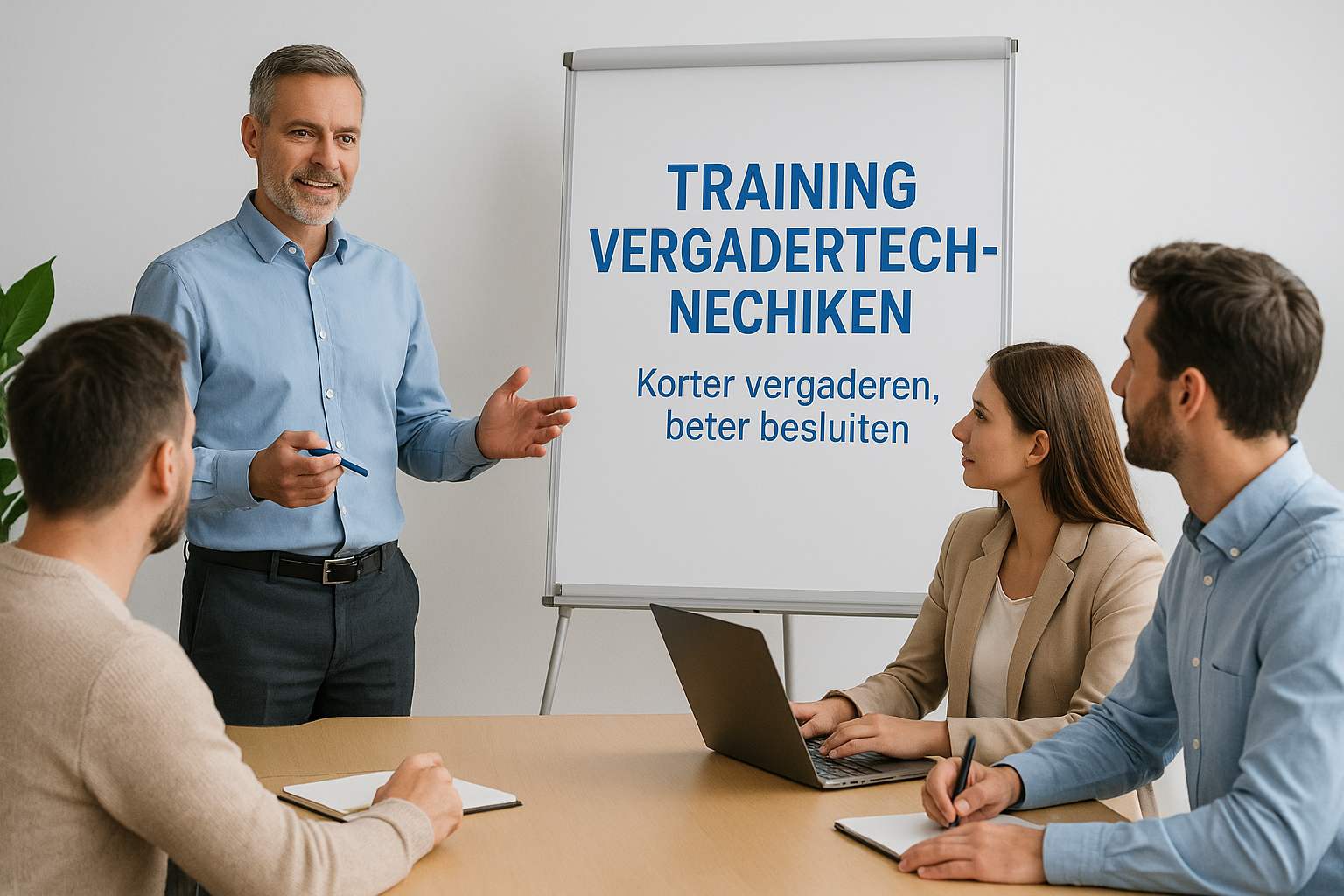 Training vergadertechnieken: korter vergaderen, beter besluiten