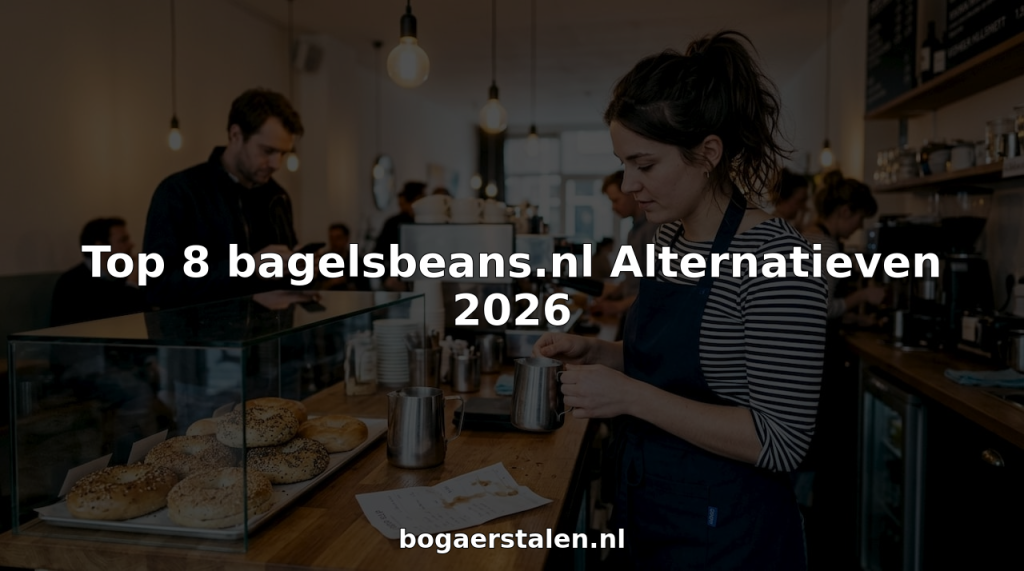 In een gezellig Nederlands café staat de barista achter de counter zorgvuldig een verse kop koffie te bereiden.