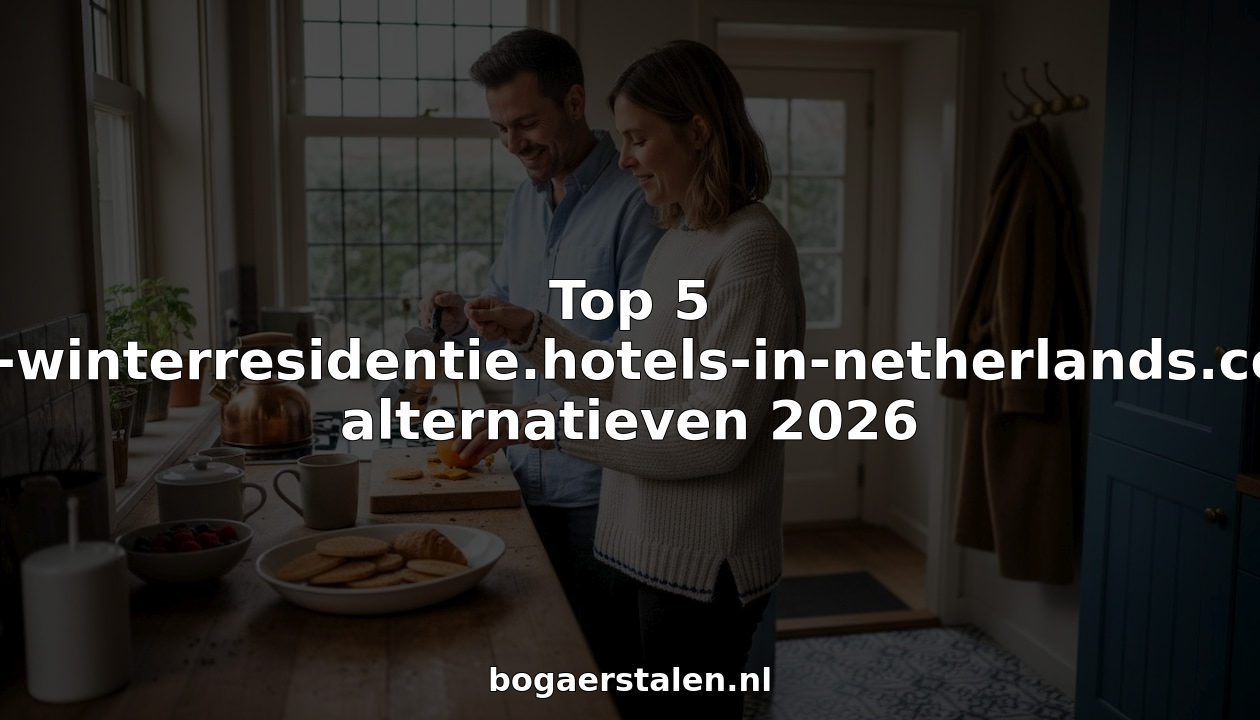 Een stel is samen ontbijt aan het maken in de knusse keuken van een typisch Nederlandse bed & breakfast.