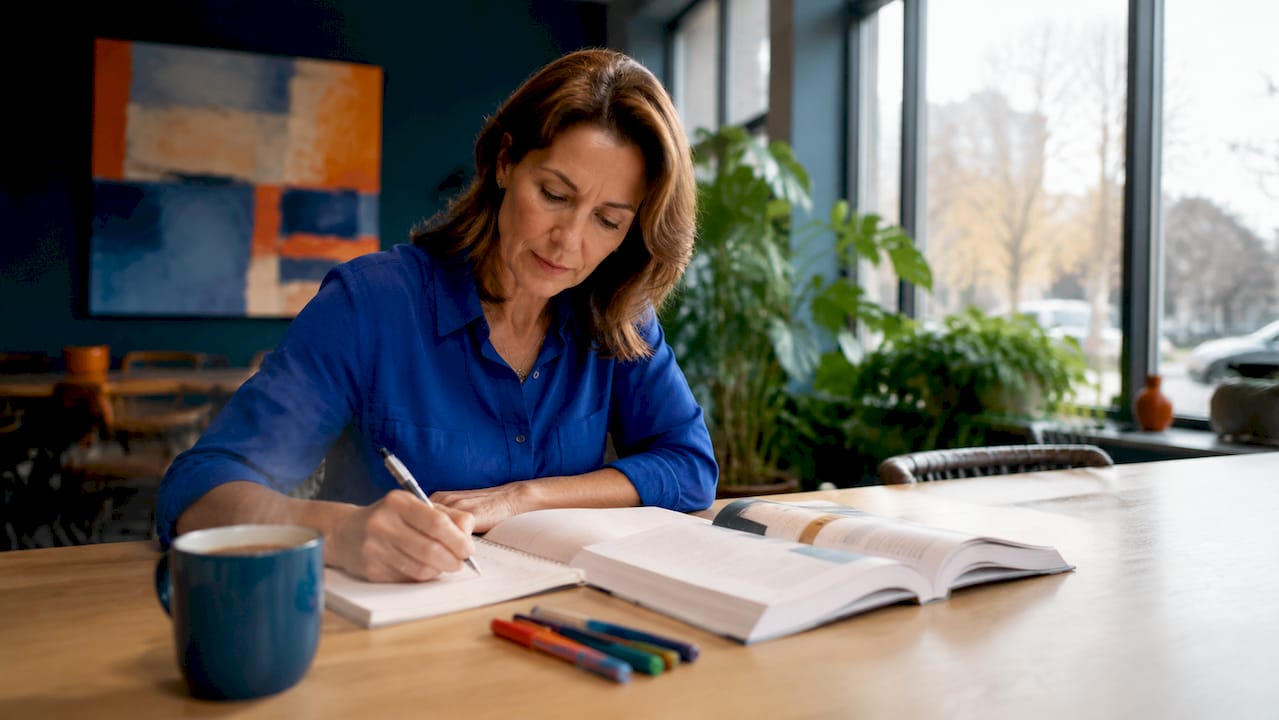 Een taaldocent verdiept zich in de CEFR-richtlijnen.