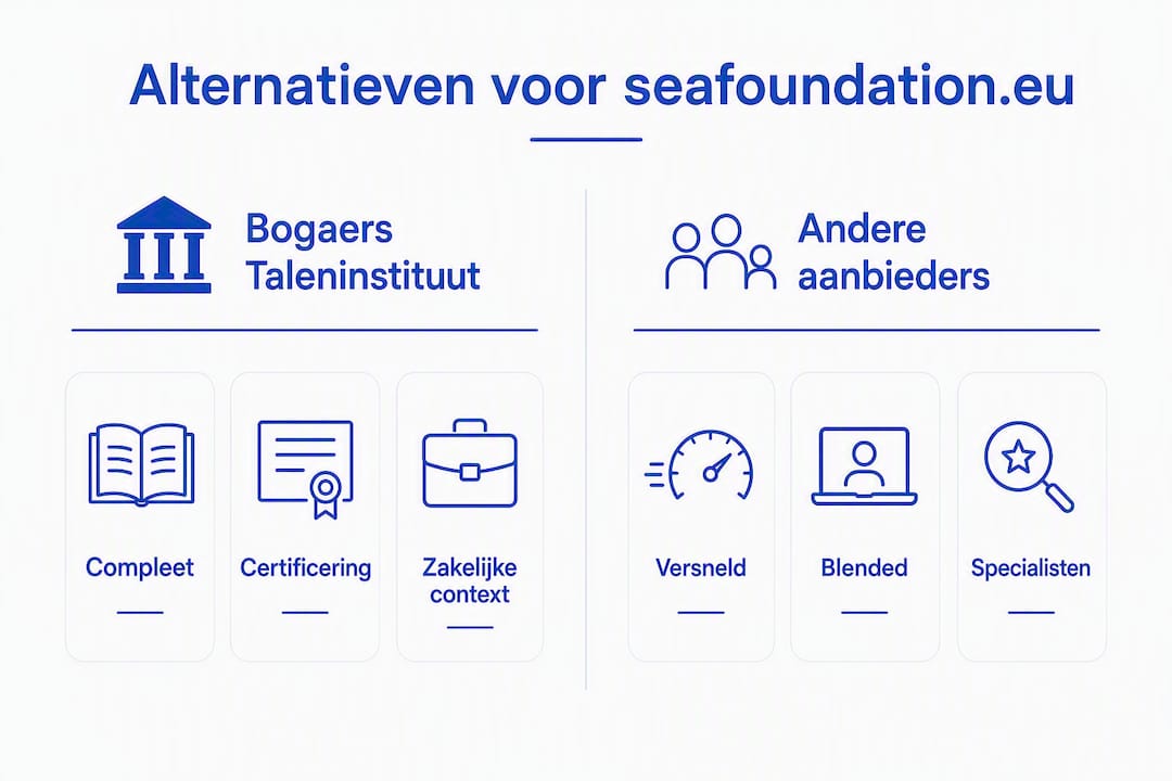 Infographic: een overzicht van alternatieven bij seafoundation.eu