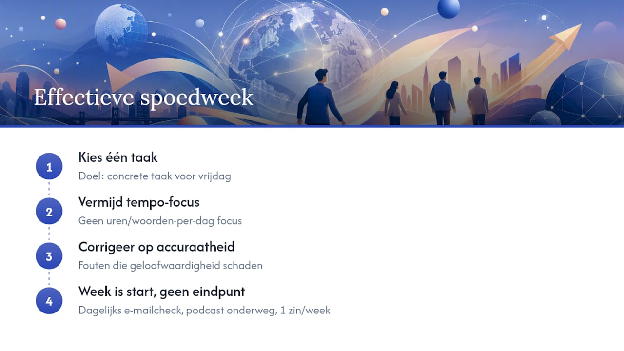 Wat de meeste adviezen over zakelijk Engels in een week over het hoofd zien — overview diagram