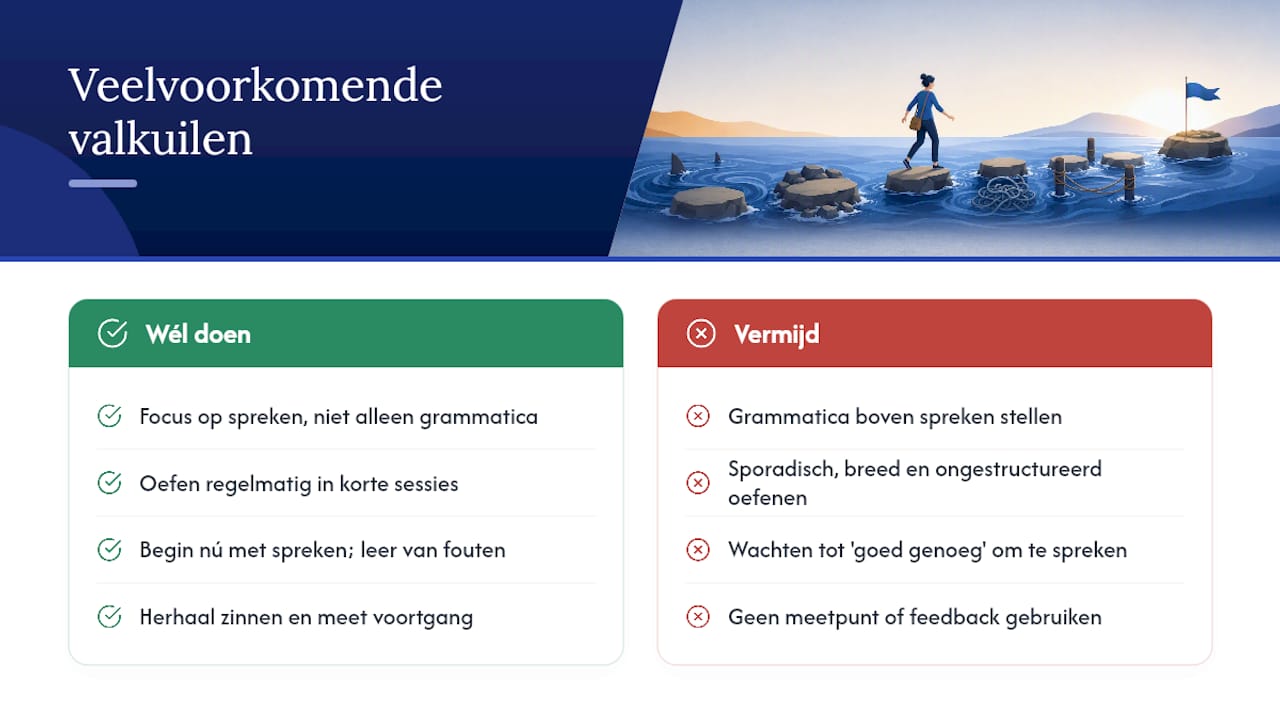 Overzicht van veelvoorkomende valkuilen bij het leren van Engels