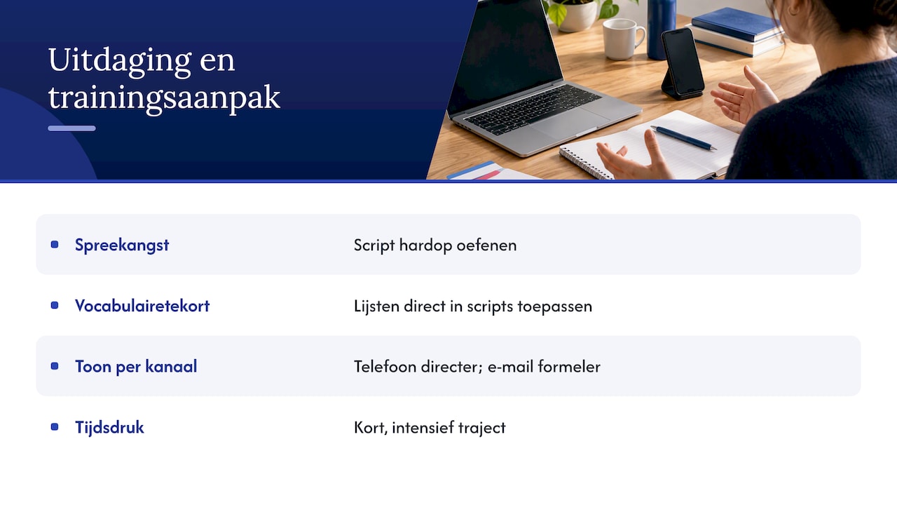 Vier salesuitdagingen en hun trainingsaanpak