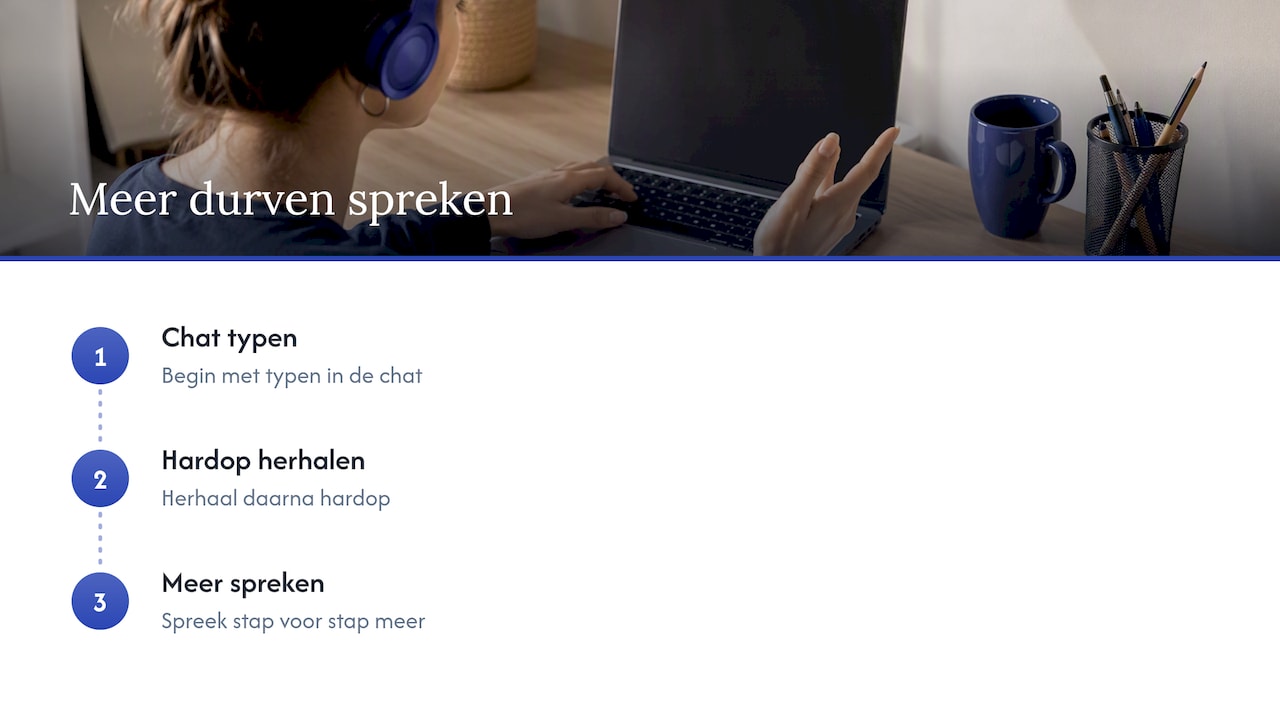 Van chatten naar steeds vrijer spreken